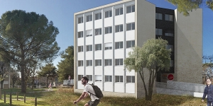 Portrait de Thomas Landemaine, architecte du Bâtiment E de la Cité U du CROUS Montpellier Occitanie